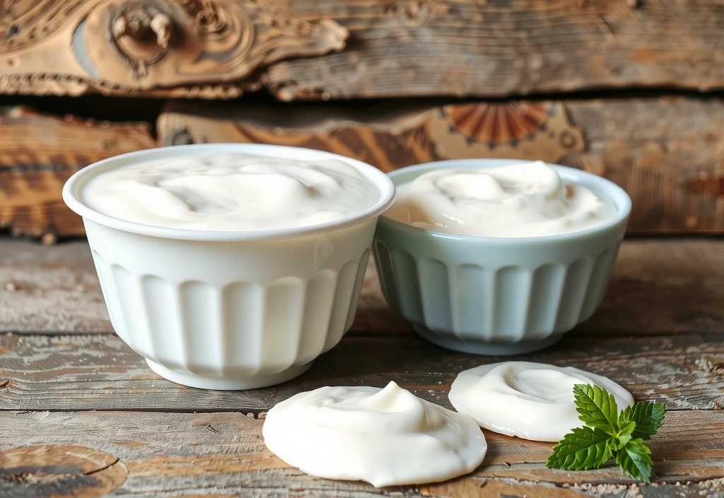 Alimentos fermentados y probióticos como yogur y kéfir